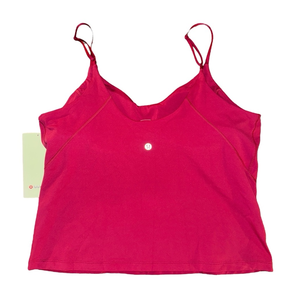 Lululemon Align Waist-Length Cami Tank, C/D Cup, Magenta Smoke, Size 14 NWT - Picture 4 of 7